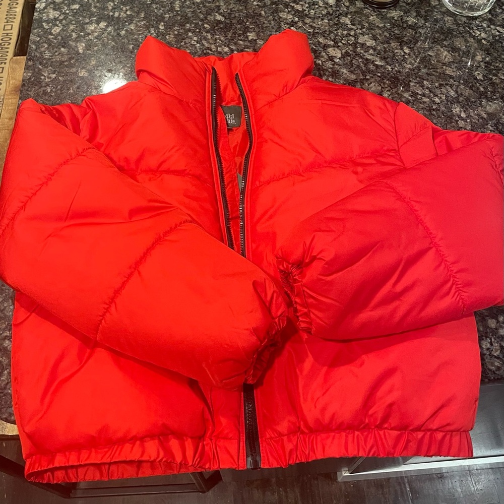 Wild Fable red medium puffer jacket. New with tags, never worn.